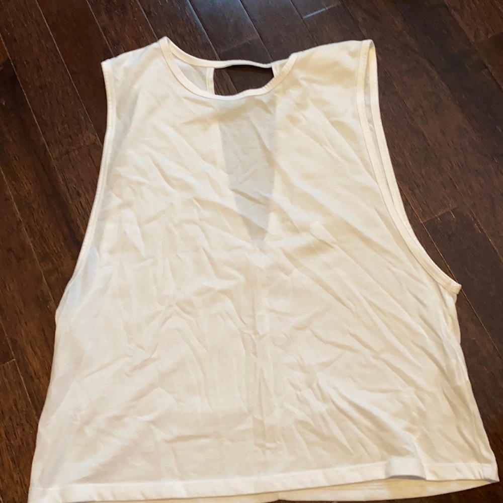 Fabletics Cutout white tank
